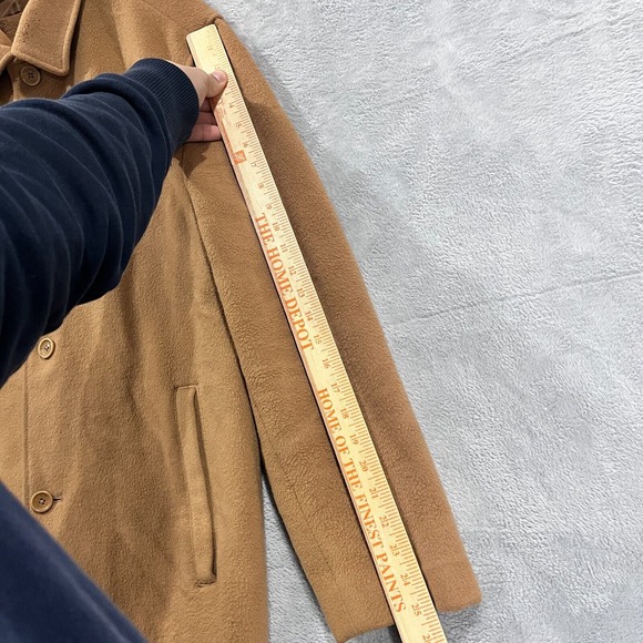 Banana Republic Peacoat‎ Men's Medium Coat Wool Cashmere Preppy - Picture 11 of 13